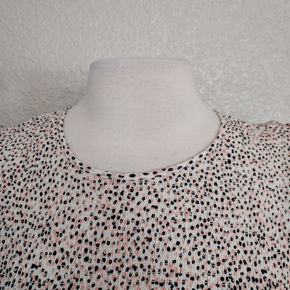 Express Pink & Black Polka Dot Blouse Size M - Picture 3 of 12